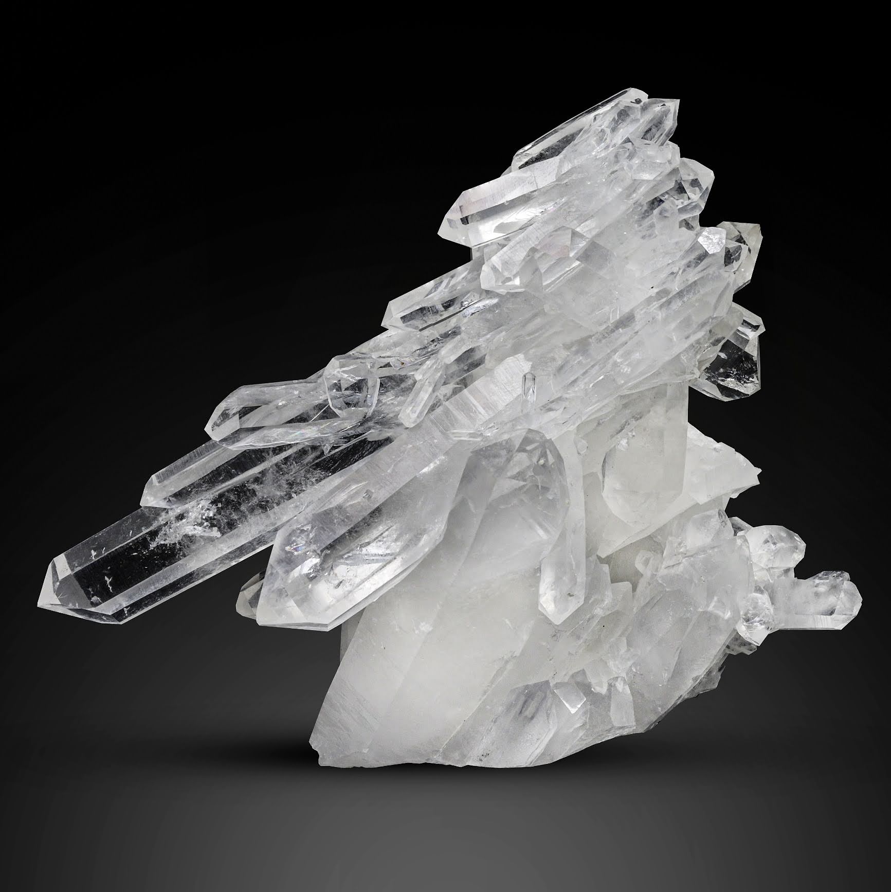 Magnificent double terminated Quartz crystal cluster from Pakistan