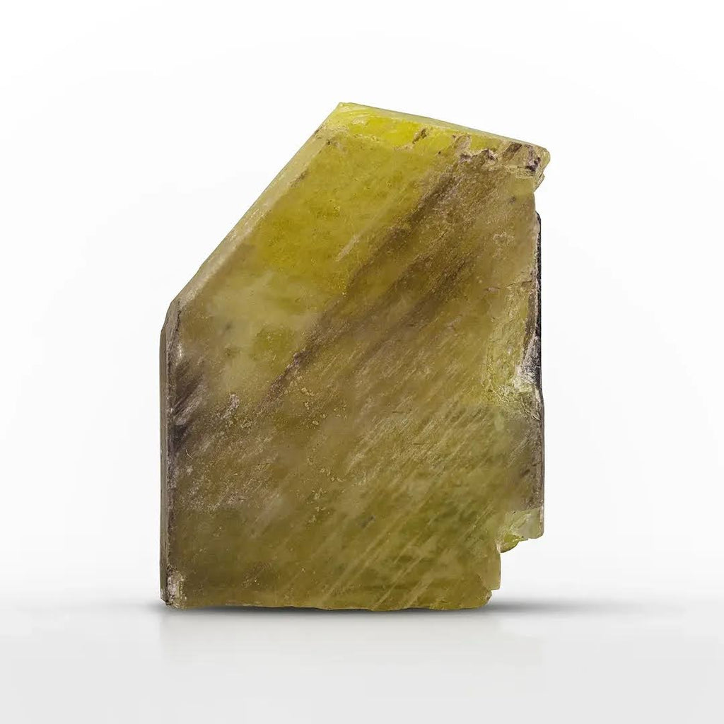 Rare Yellow Stibiotantalite Crystal with Great Translucency from Afghanistan