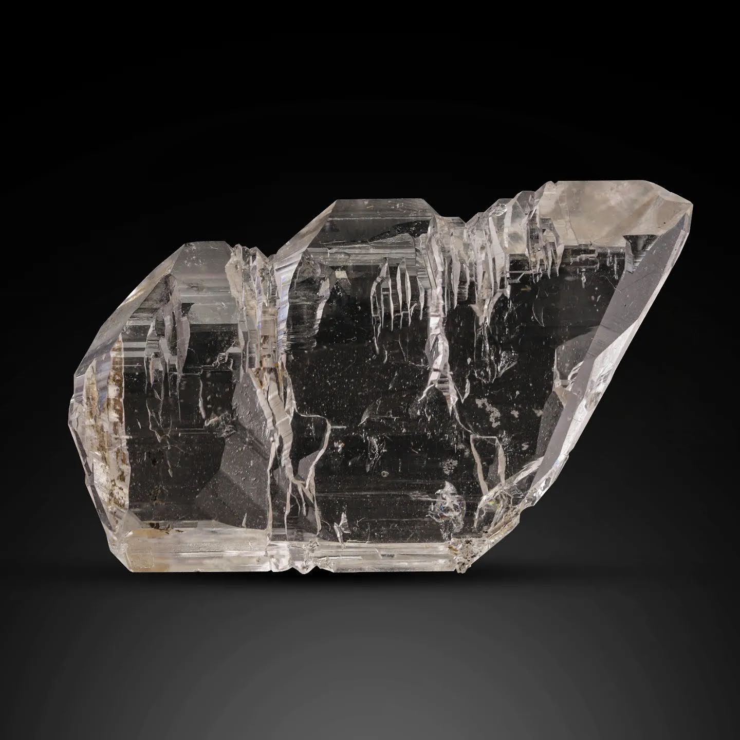 tabular gem Smoky Quartz with excellent transparency from Pakistan