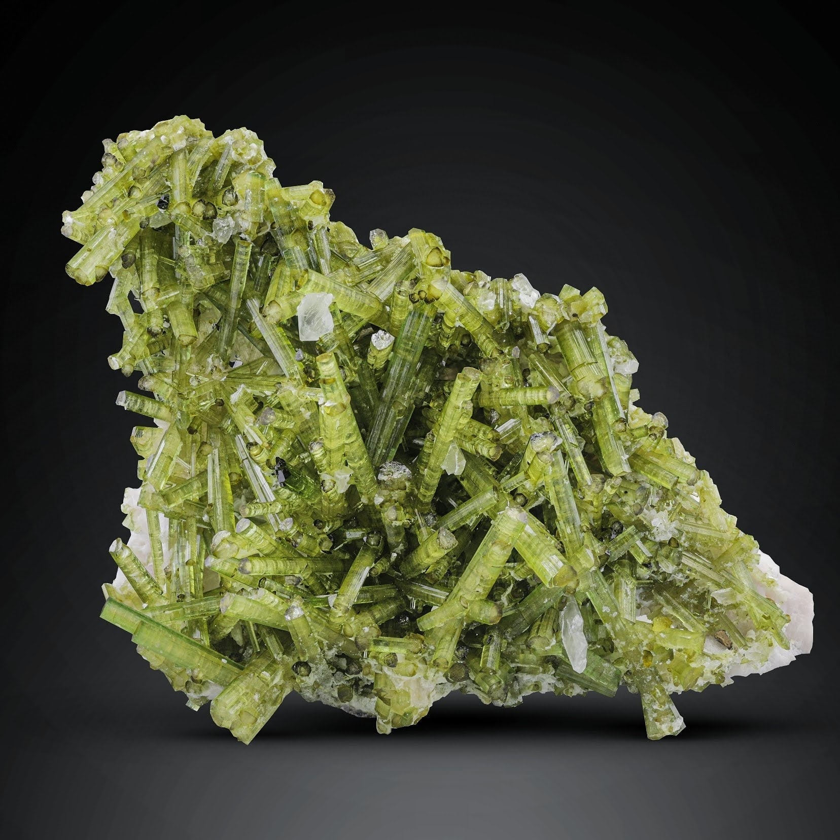 Cluster of Mint-Green color Tourmaline with Hambergite from Pakistan