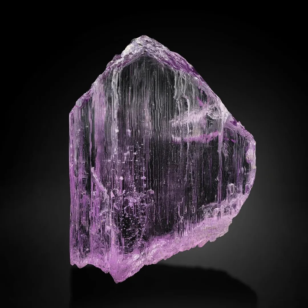 Vibrant Pink Double Terminated Kunzite with Excellent Transparency from Afghanistan