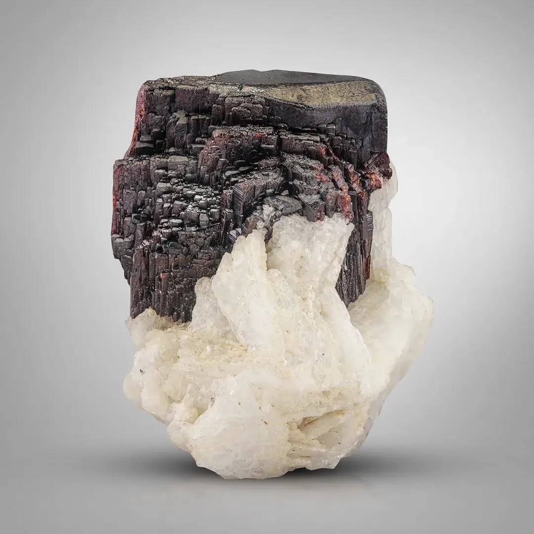 Terminated Mangano Tantalite Cluster on Cleavelandite from Afghanistan