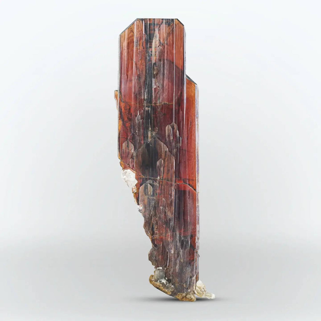 Vibrant red color Brookite floater crystal with Quartz from Pakistan