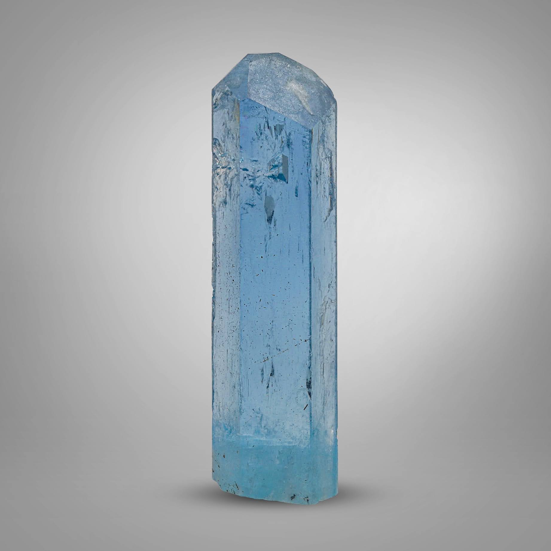 vibratan blue color double terminated Aquamarine crystal From Pakistan