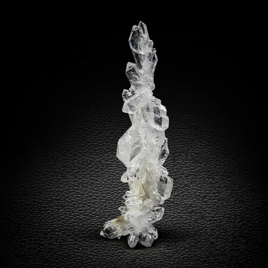 Sculptural Cluster of Double Terminated Faden Quartz Crystals from Pakistan