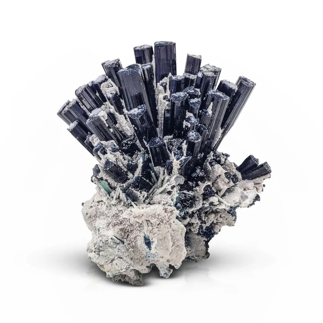 Robust Tourmaline Cluster on Albite Matrix with Purple hue from Afghanistan