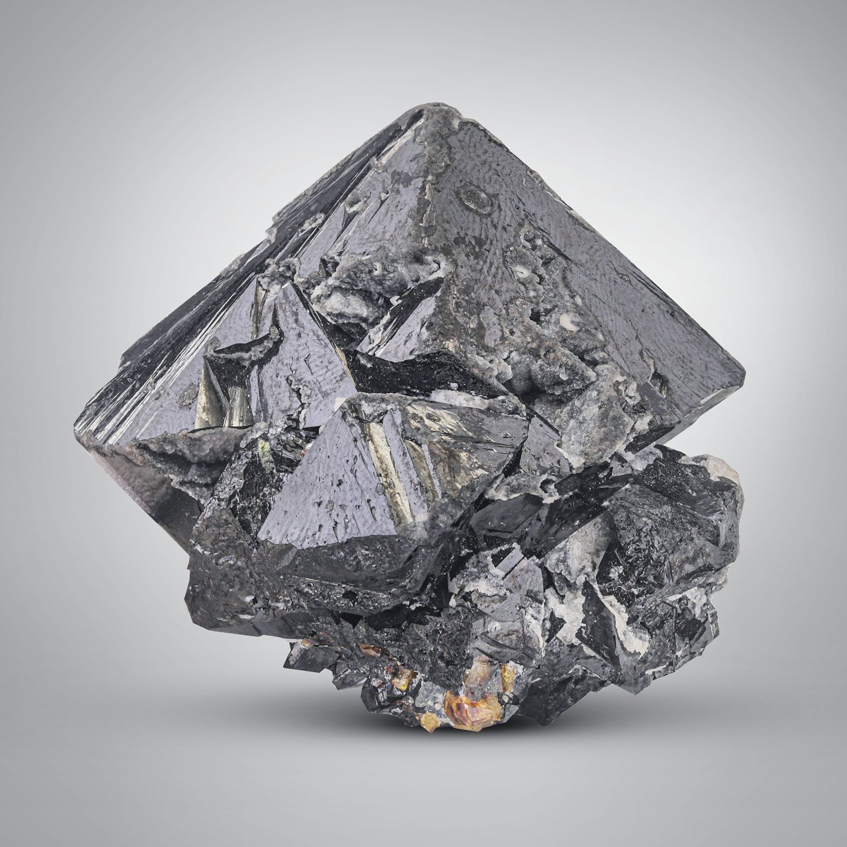 lustrous Cassiterite crystals with Albite from Pakistan