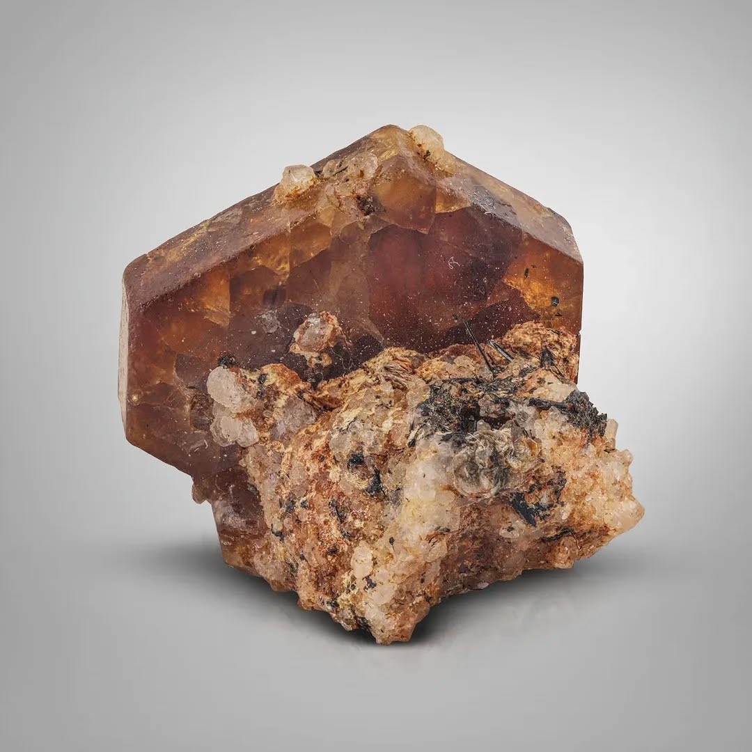 Rare and Impressive Tabular Bastnasite Crystal on Matrix from Pakistan