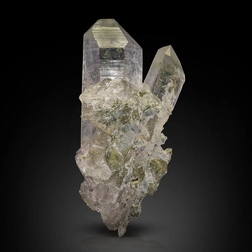 Robust Cluster of Chlorite Quartz with Excellent Transparency from Pakistan