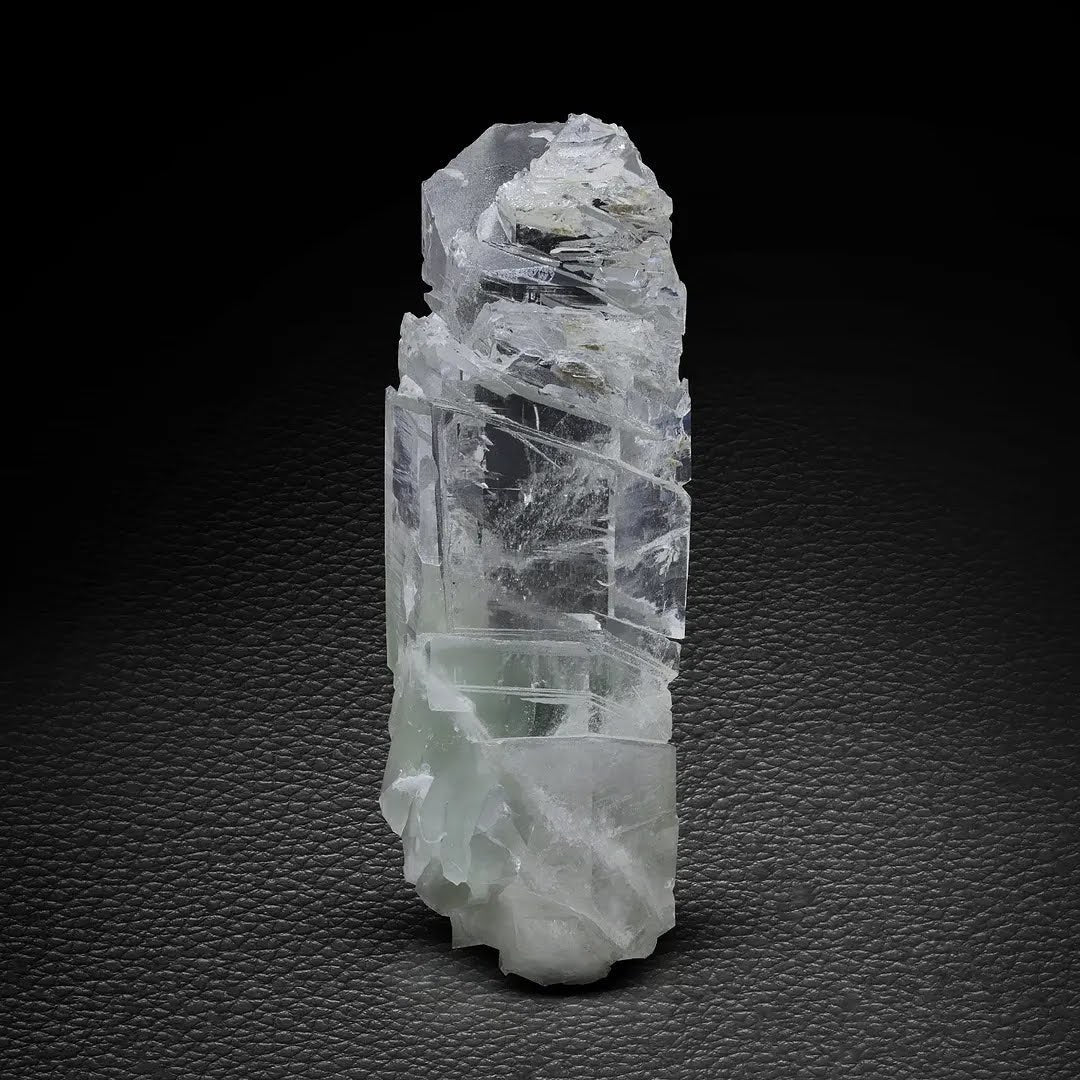 Etched Terminated Quartz with Byssolite Inclusion from Pakistan