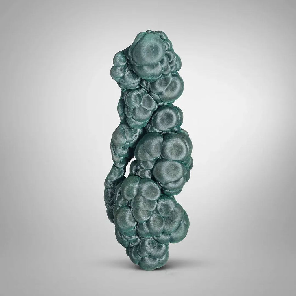 Sculptural Forest Green Alien Eye Malachite from China