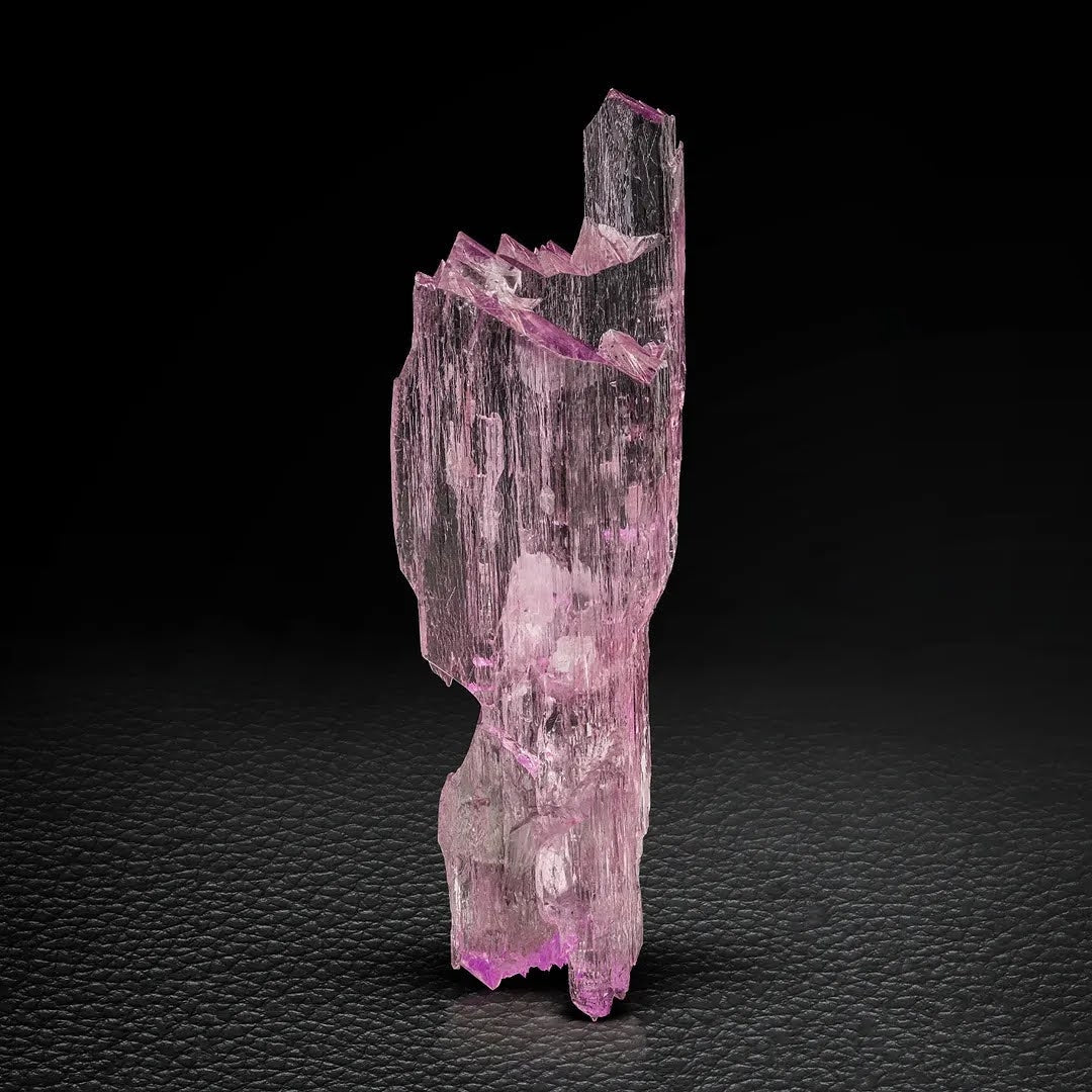 Vibrant Pink Floater Kunzite Crystal with Excellent Transparency from Afghanistan