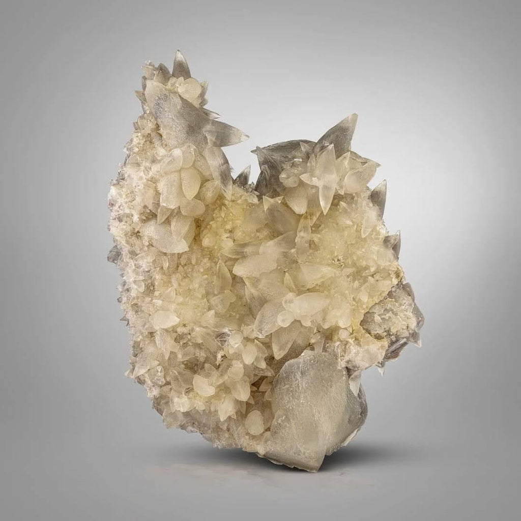 Sculptural and Artistic Aggregate of Twinned Calcite Cluster from Pakistan