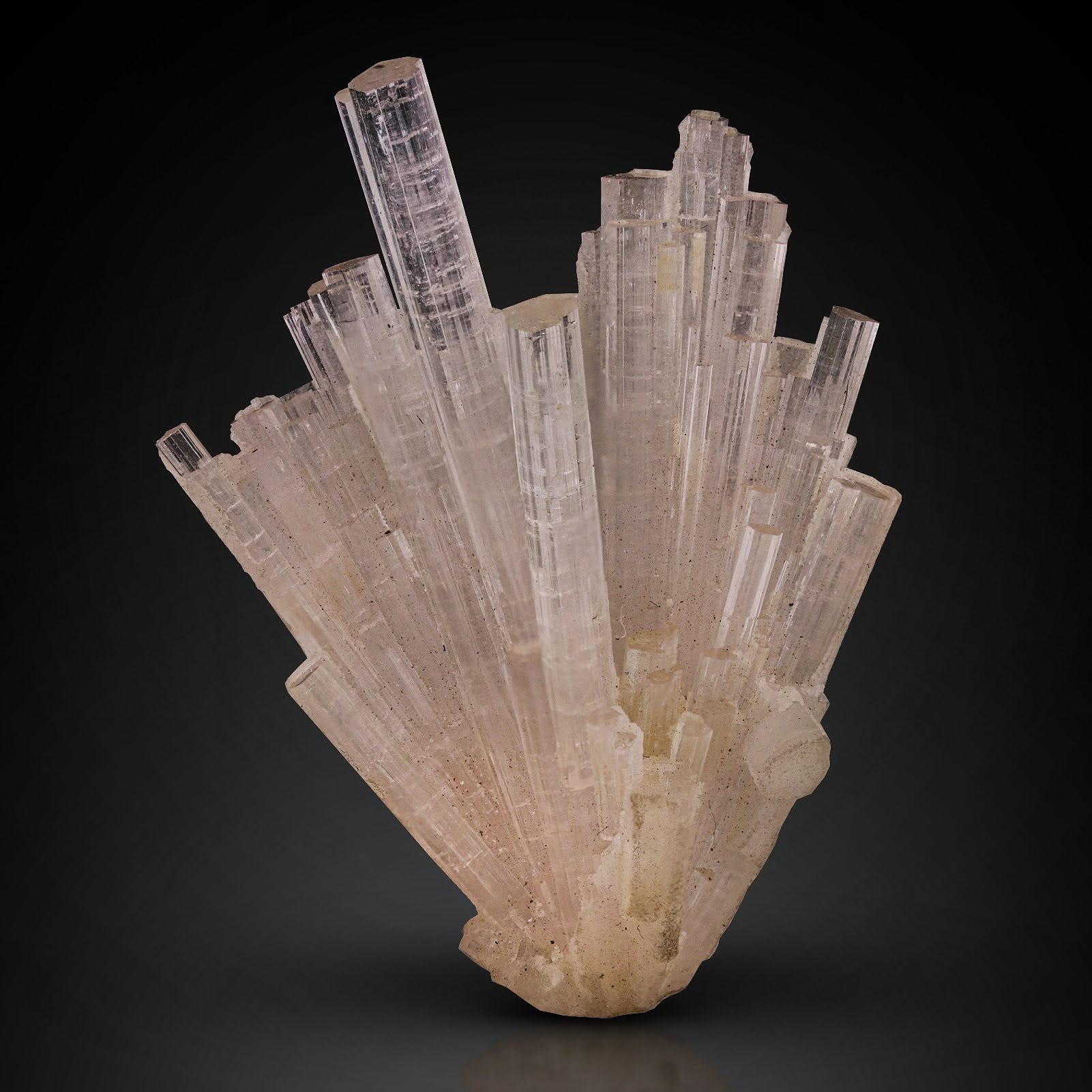 Gorgeous Pink color elongated Tourmaline cluster from Pakistan