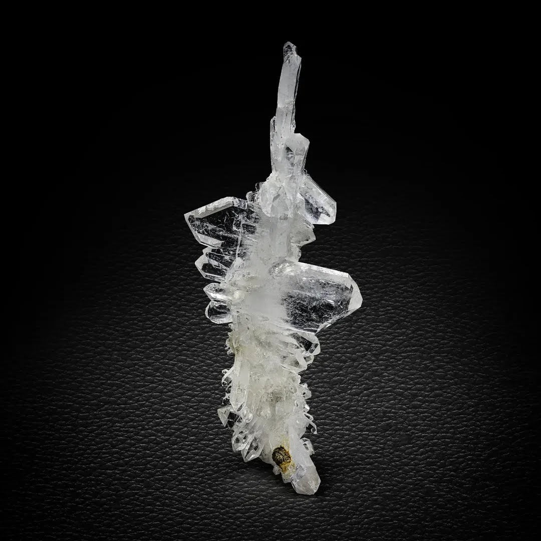 Sculptural Cluster of Double Terminated Faden Quartz Crystals from Pakistan