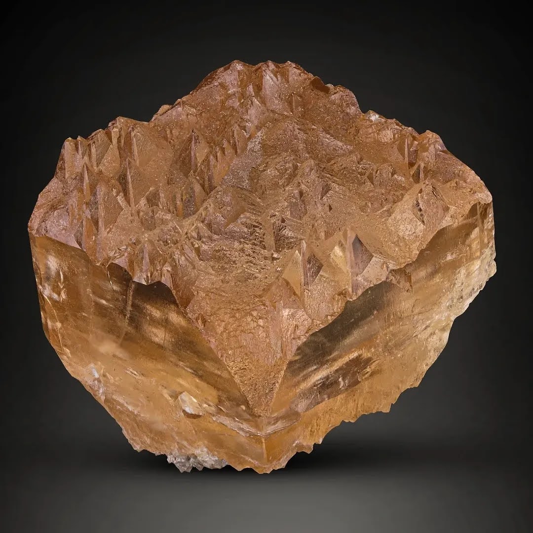 etched double terminated Topaz crystal gem from Pakistan