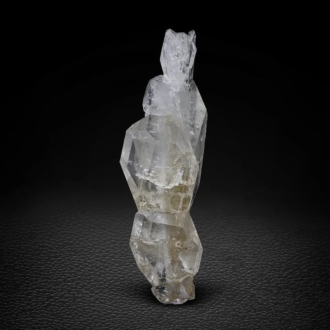 Double Terminated Faden Quartz with Elongated Crystals from Pakistan