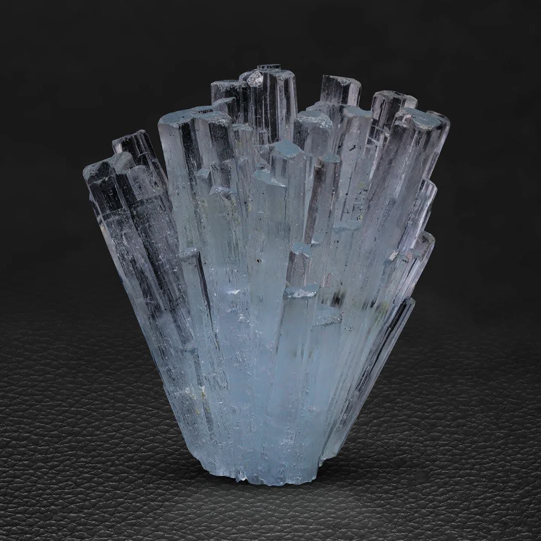 Robust Blue Aquamarine Crystal Cluster with Quartz from Pakistan