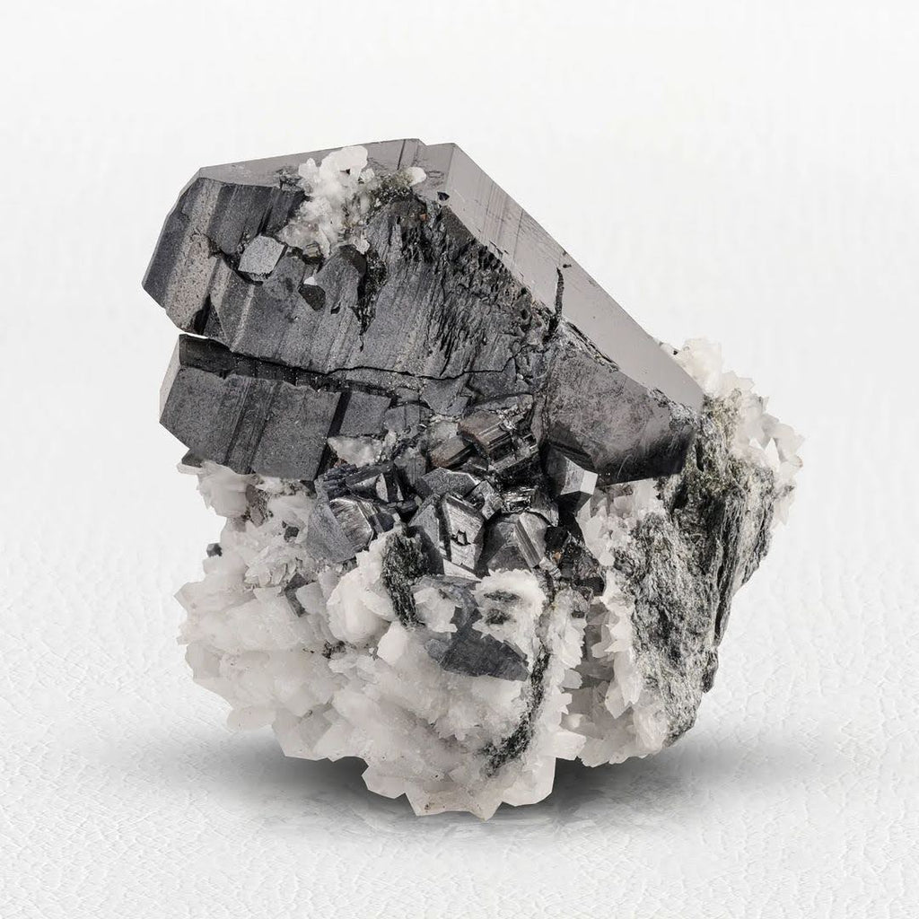 Pristine 2.3 cm High Anatase Crystals on White Albite from Norway