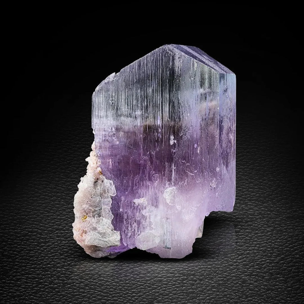 Adorable Kunzite Crystal with Rare Microlite and Cleavelandite from Afghanistan