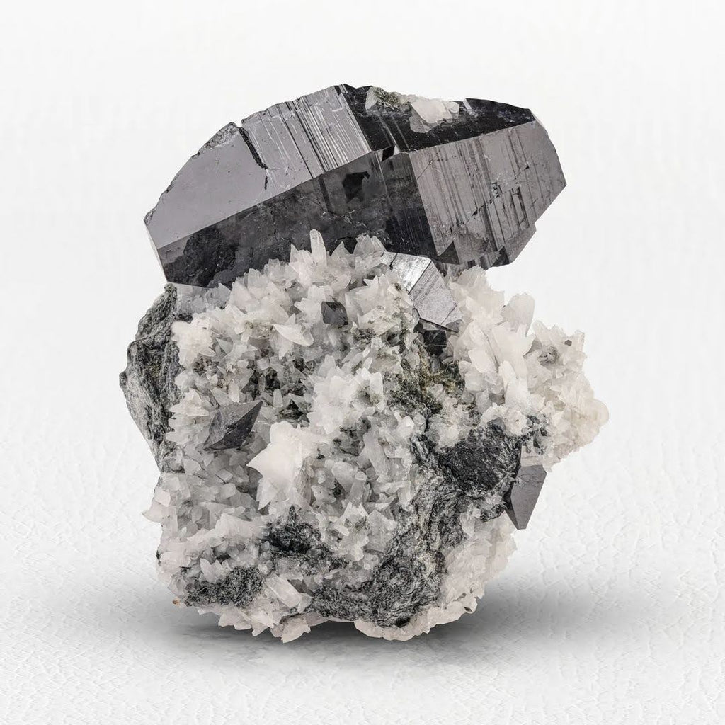 Pristine 2.3 cm High Anatase Crystals on White Albite from Norway
