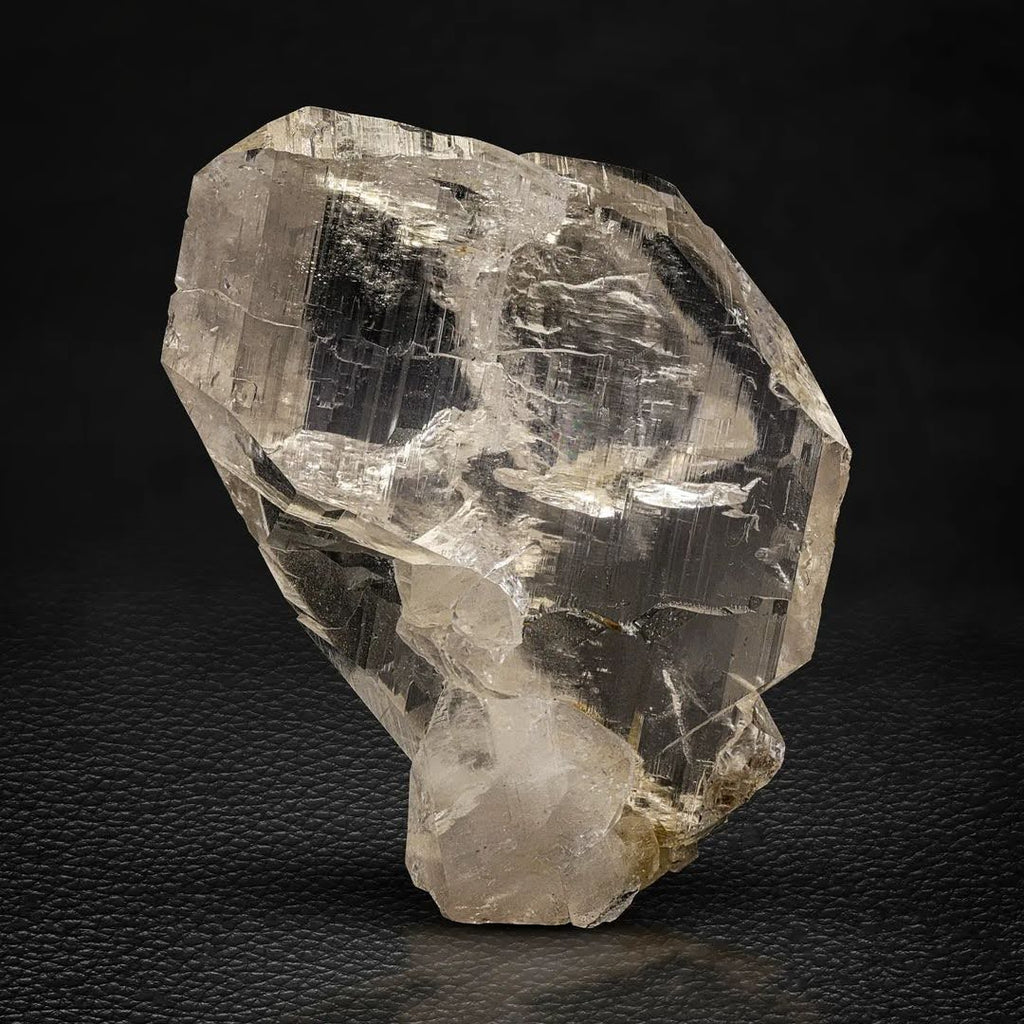 Tabular Smoky Quartz with Perfect Secondary Crystals from Pakistan