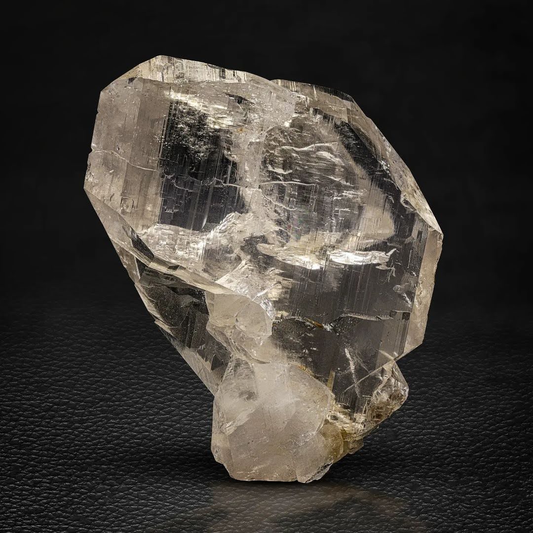 Tabular Smoky Quartz with Perfect Secondary Crystals from Pakistan