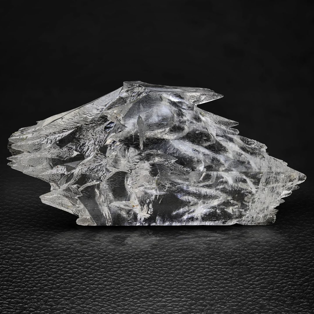 Double Terminated Etched Clear Aquamarine Crystal from Pakistan