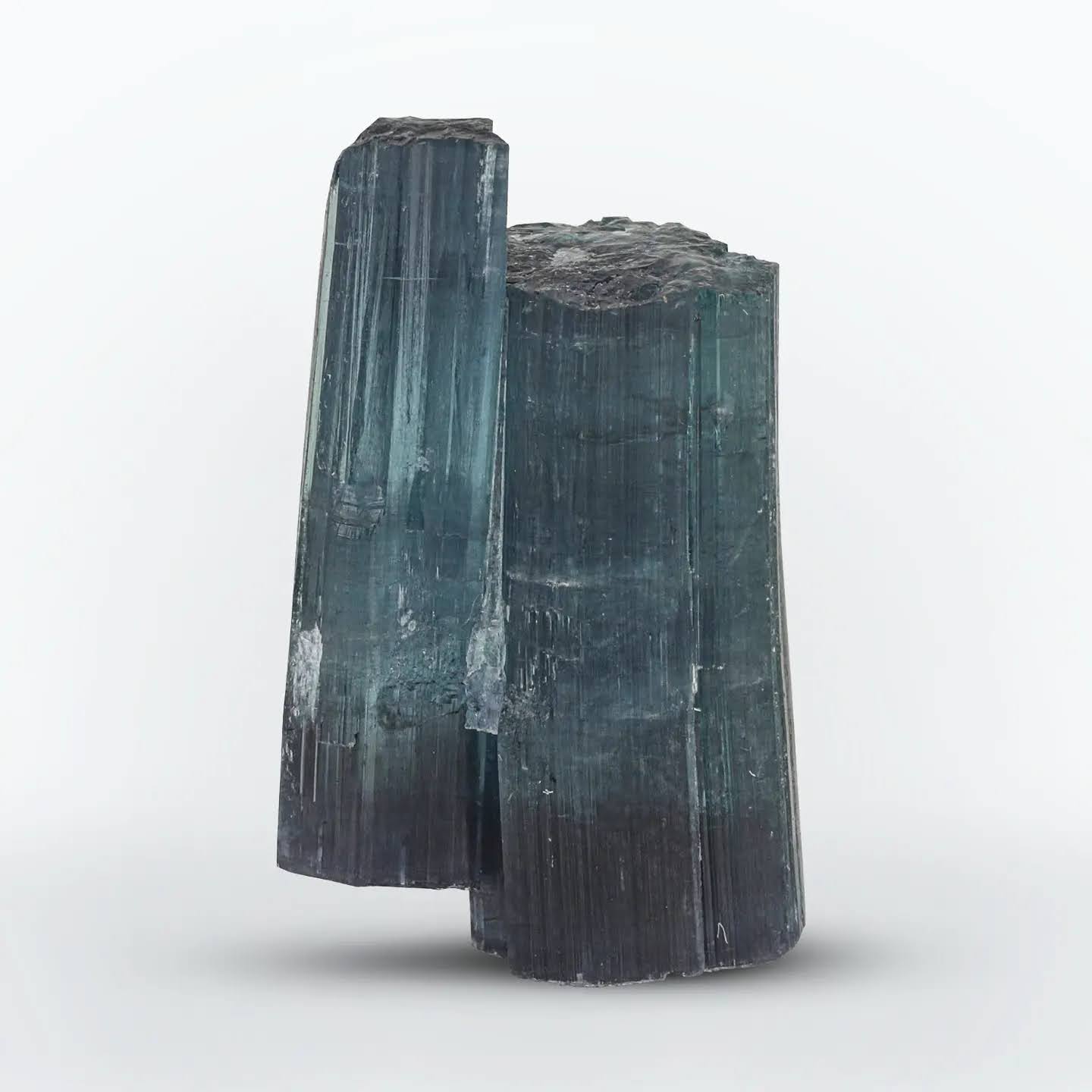Terminated Indicolite Tourmaline Crystals from Afghanistan