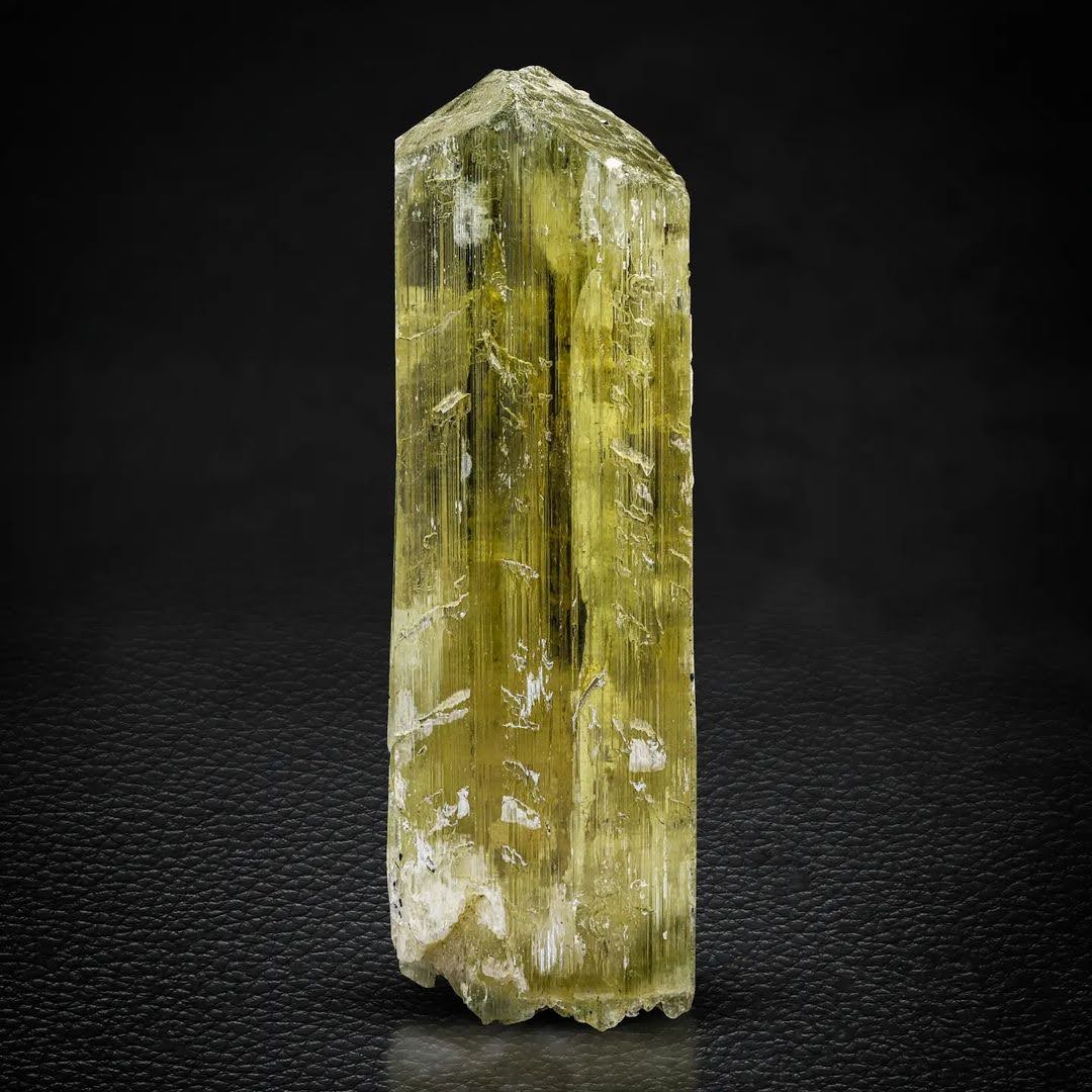 Vibrant Yellow Double Terminated Triphane Crystal from Afghanistan