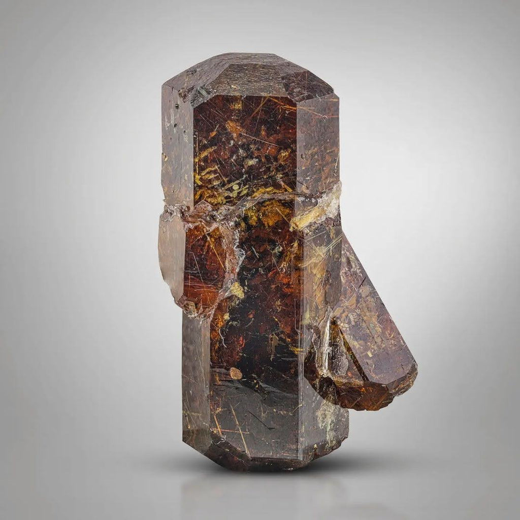 double terminated Bastnasite crystal with secondary crystal from Pakistan