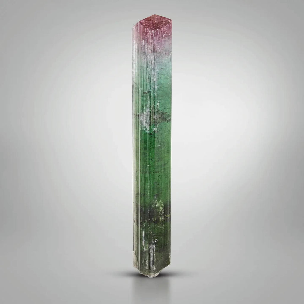 Bi color Double Terminated Tourmaline Crystal from Afghanistan