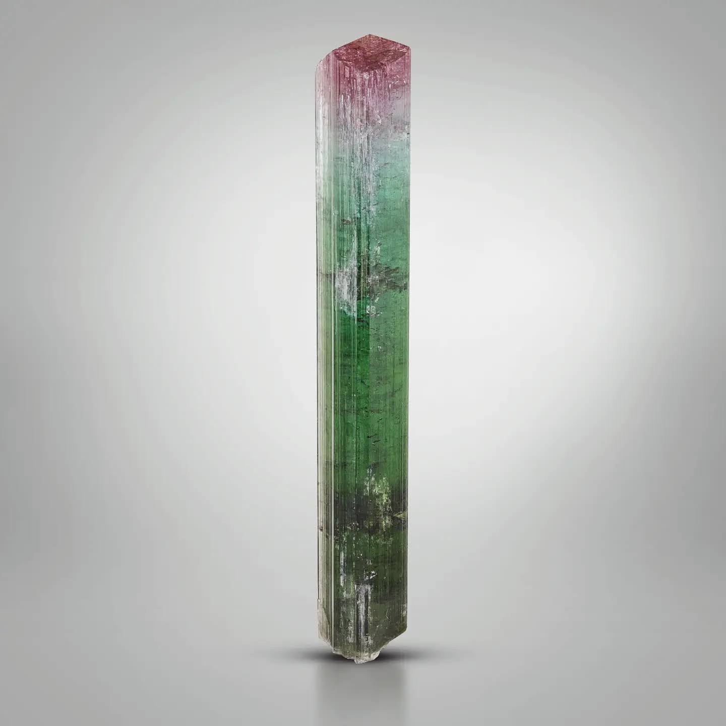 Bi color Double Terminated Tourmaline Crystal from Afghanistan