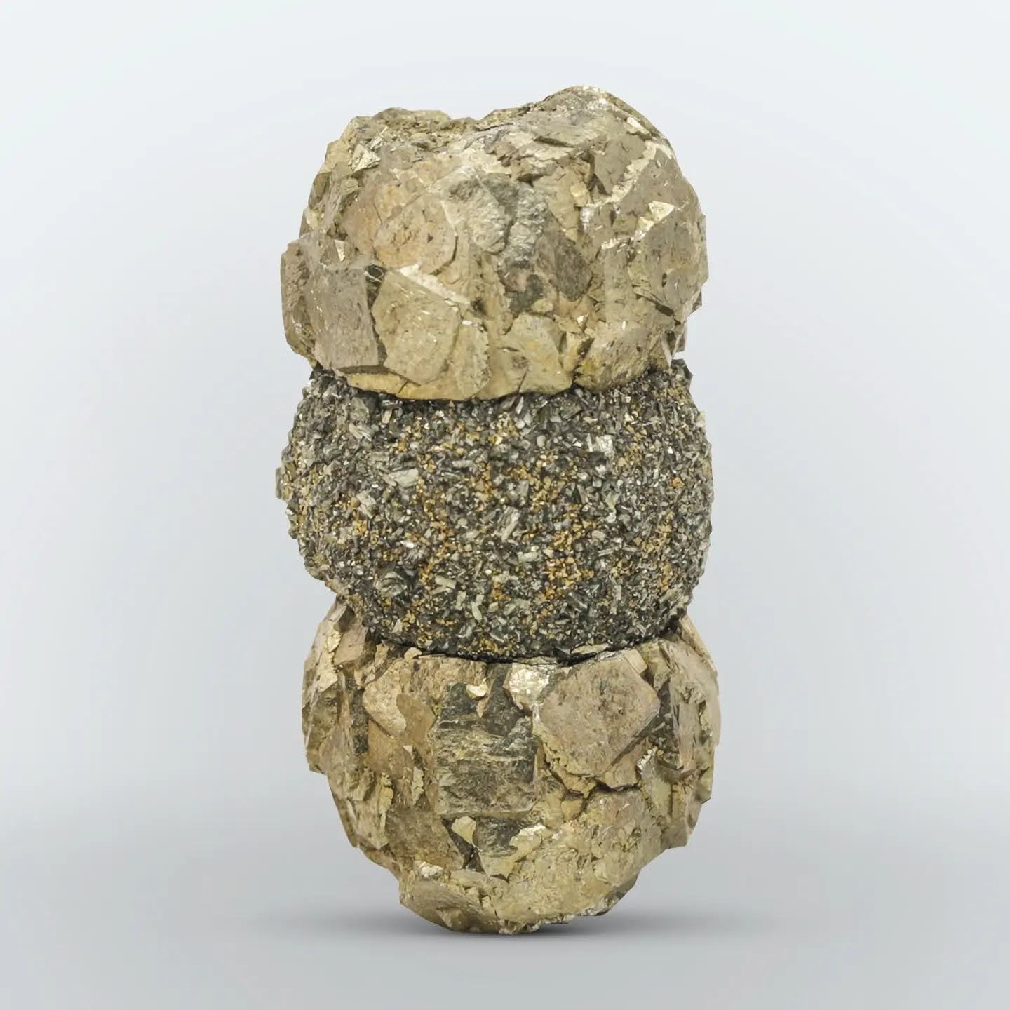 Artistic formation of Pyrite and Marcasite with golden color from Pakistan