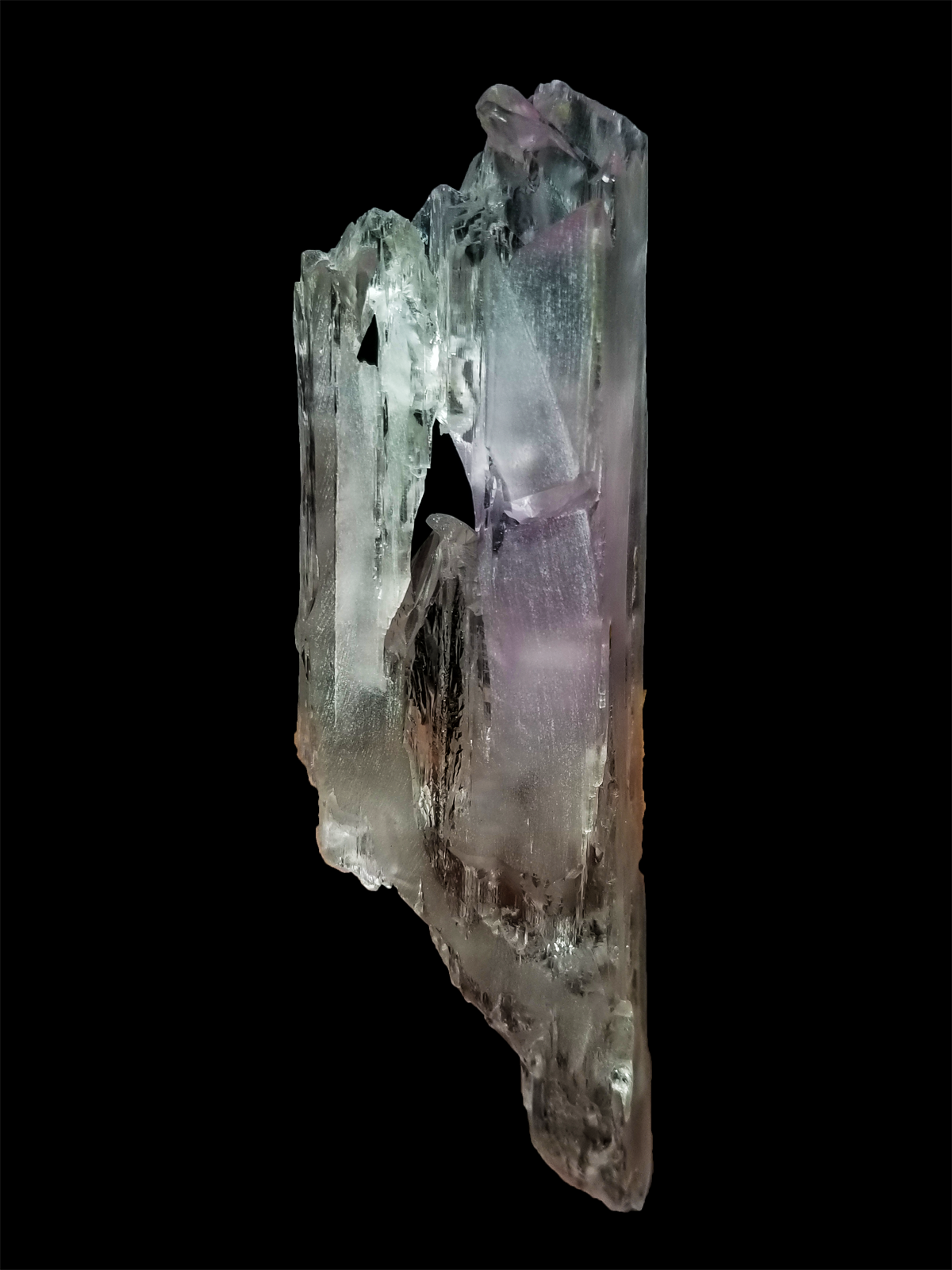 77 Grams Gorgeous Natural Color Pink Kunzite Super Etched Crystal