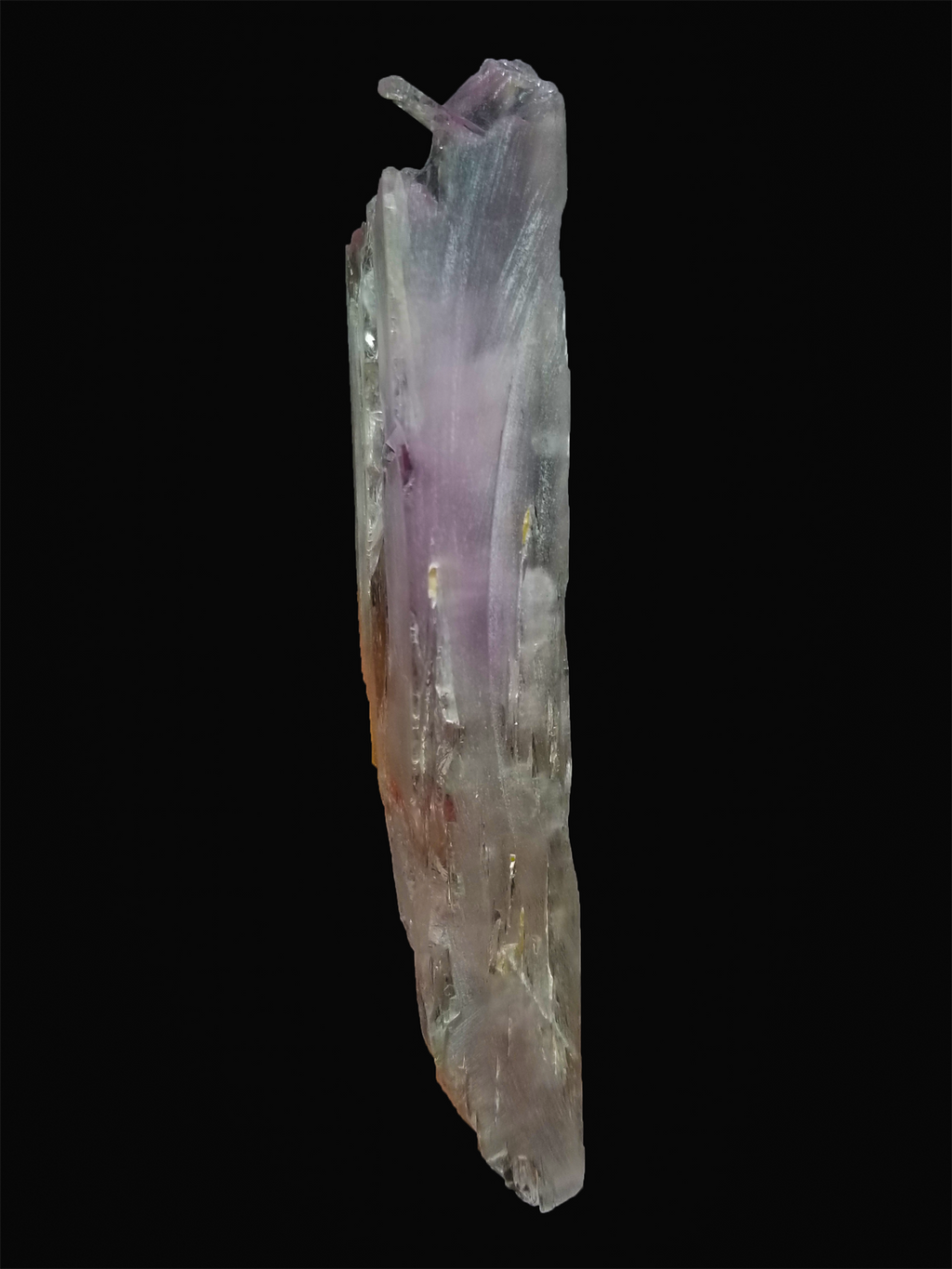 77 Grams Gorgeous Natural Color Pink Kunzite Super Etched Crystal