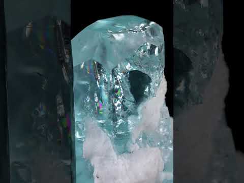 Aquamarine with Albite Crystal 81g From Pakistan
