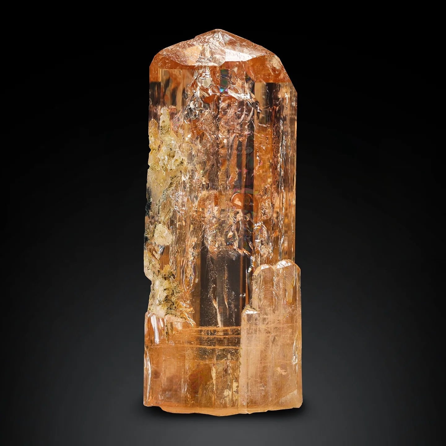Impressive double terminated lustrous imperial Topaz crystal from Pakistan