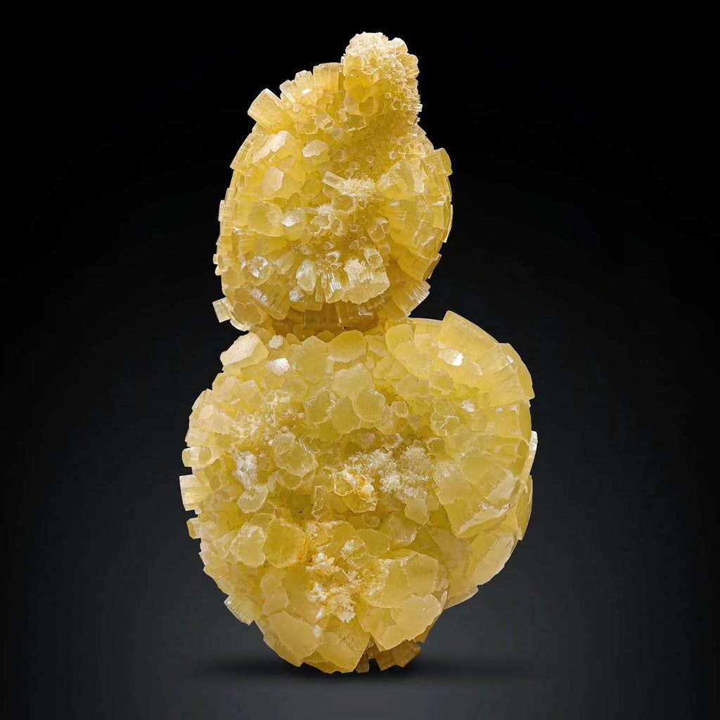Cabinet Size Honey Color Aragonite Crystal Cluster From Pakistan