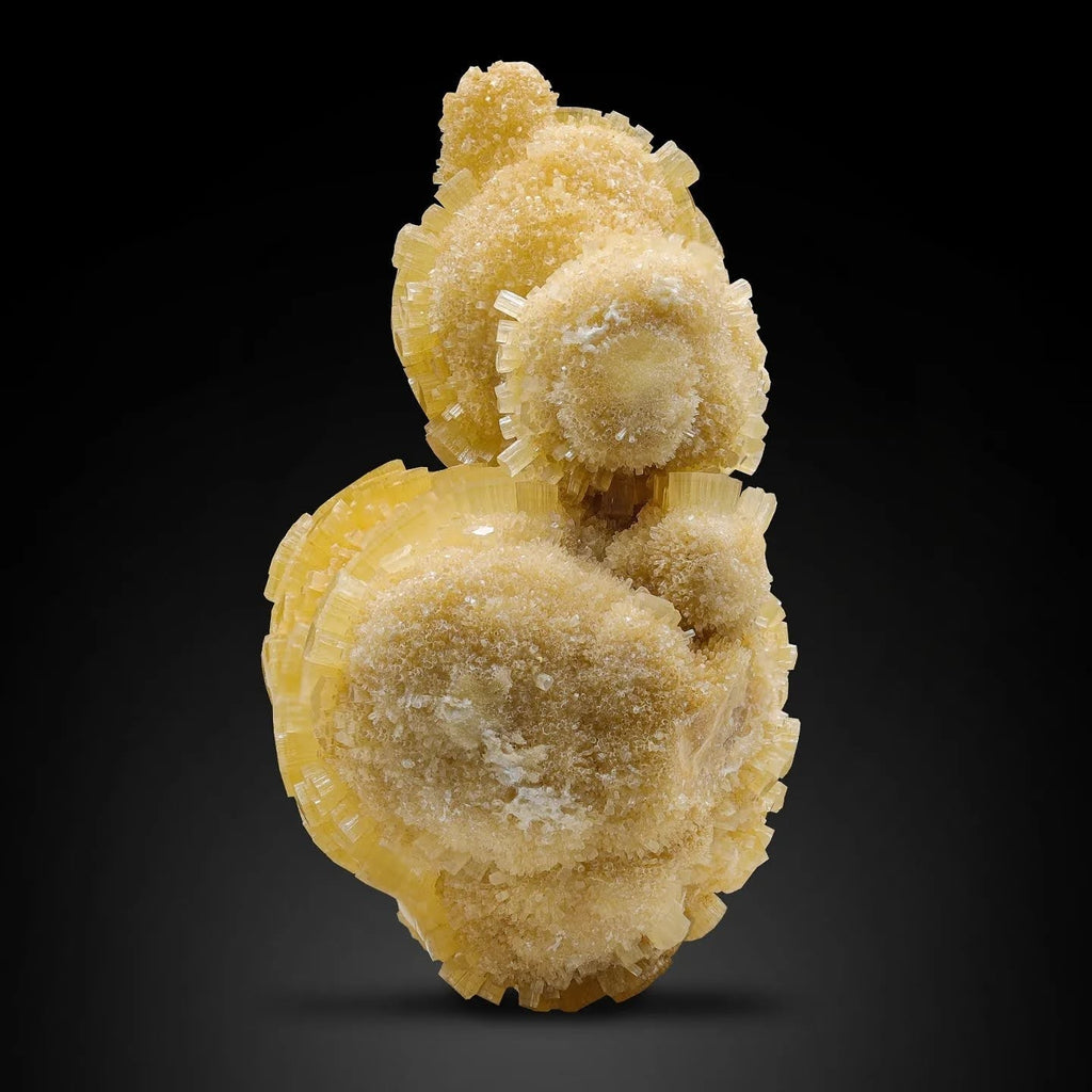 Cabinet Size Honey Color Aragonite Crystal Cluster From Pakistan