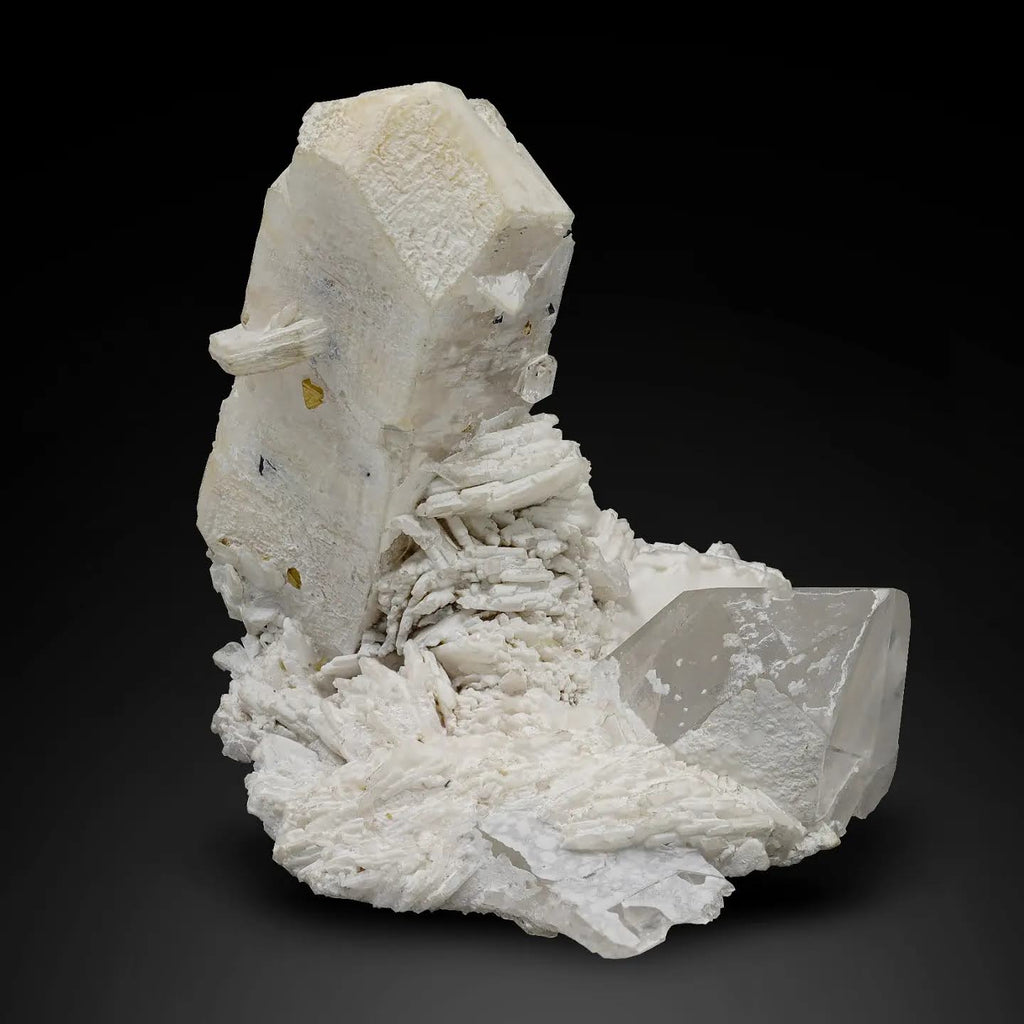 Feldspar With Microlite On Cleavelandite From Pakistan