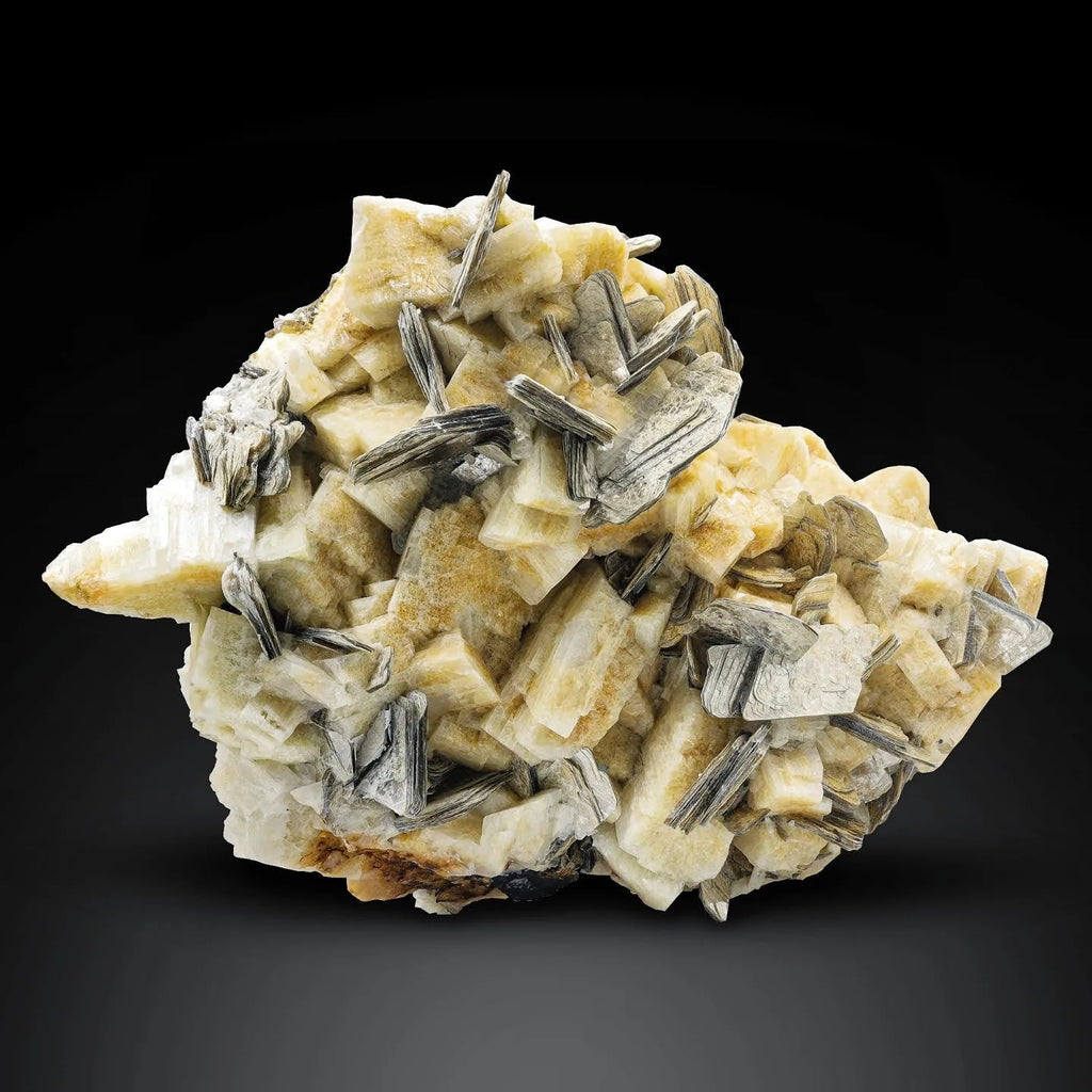 Specimen Of Muscovite Crystals On Microcline From Pakistan