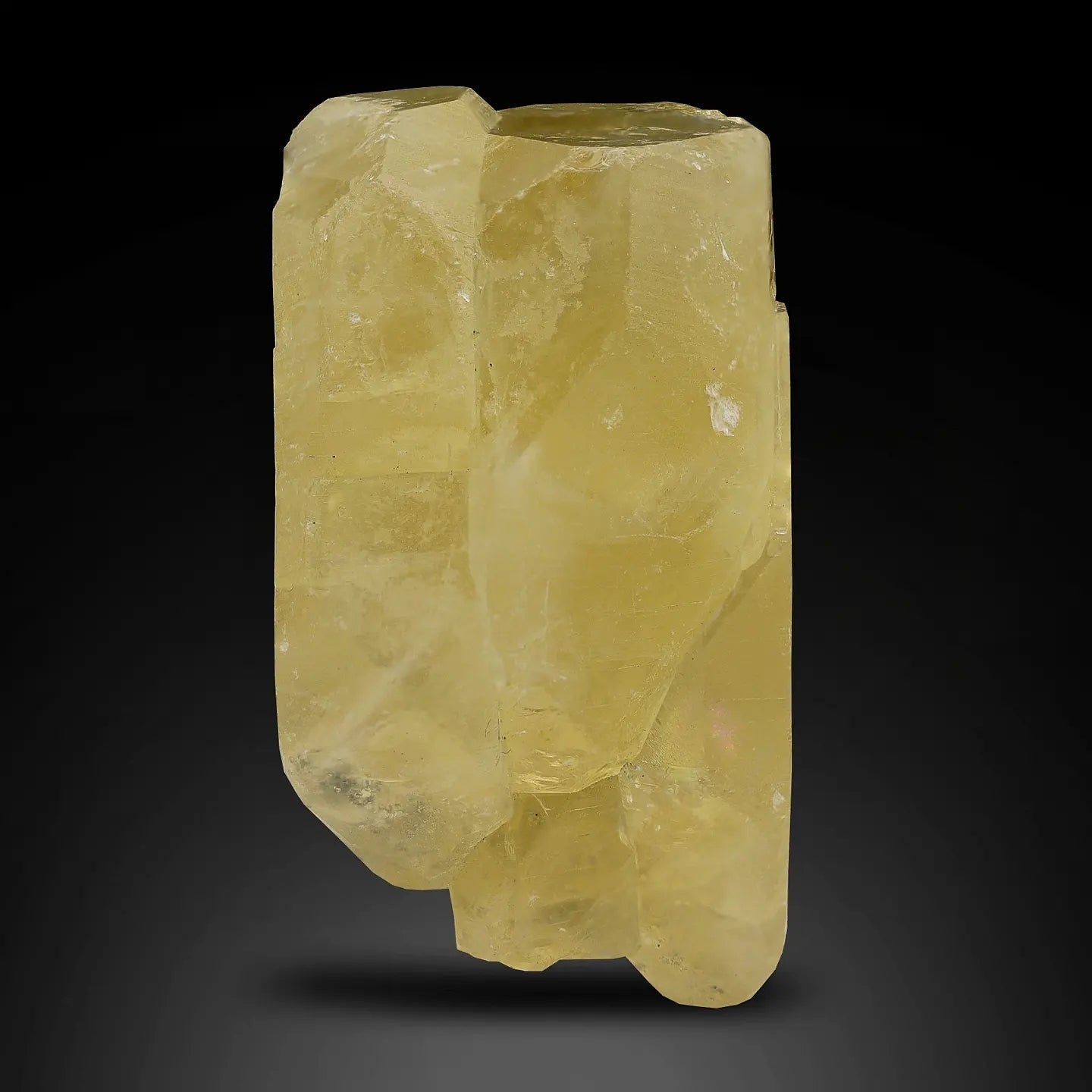 Double Terminated vibrant yellow color impressive Apatite crystal from Pakistan