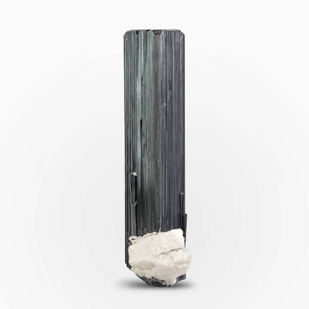 Schorl Black Tourmaline With Albite Matrix From Pakistan