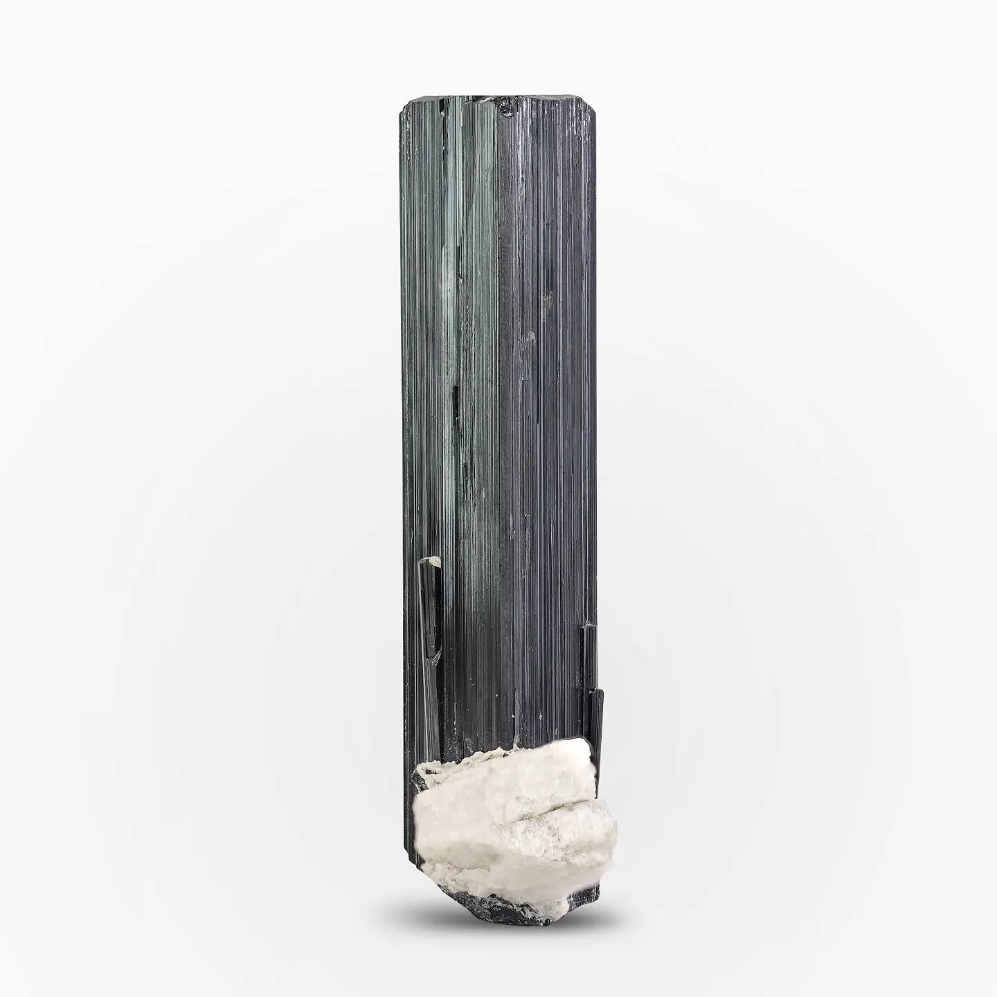 Schorl Black Tourmaline With Albite Matrix From Pakistan