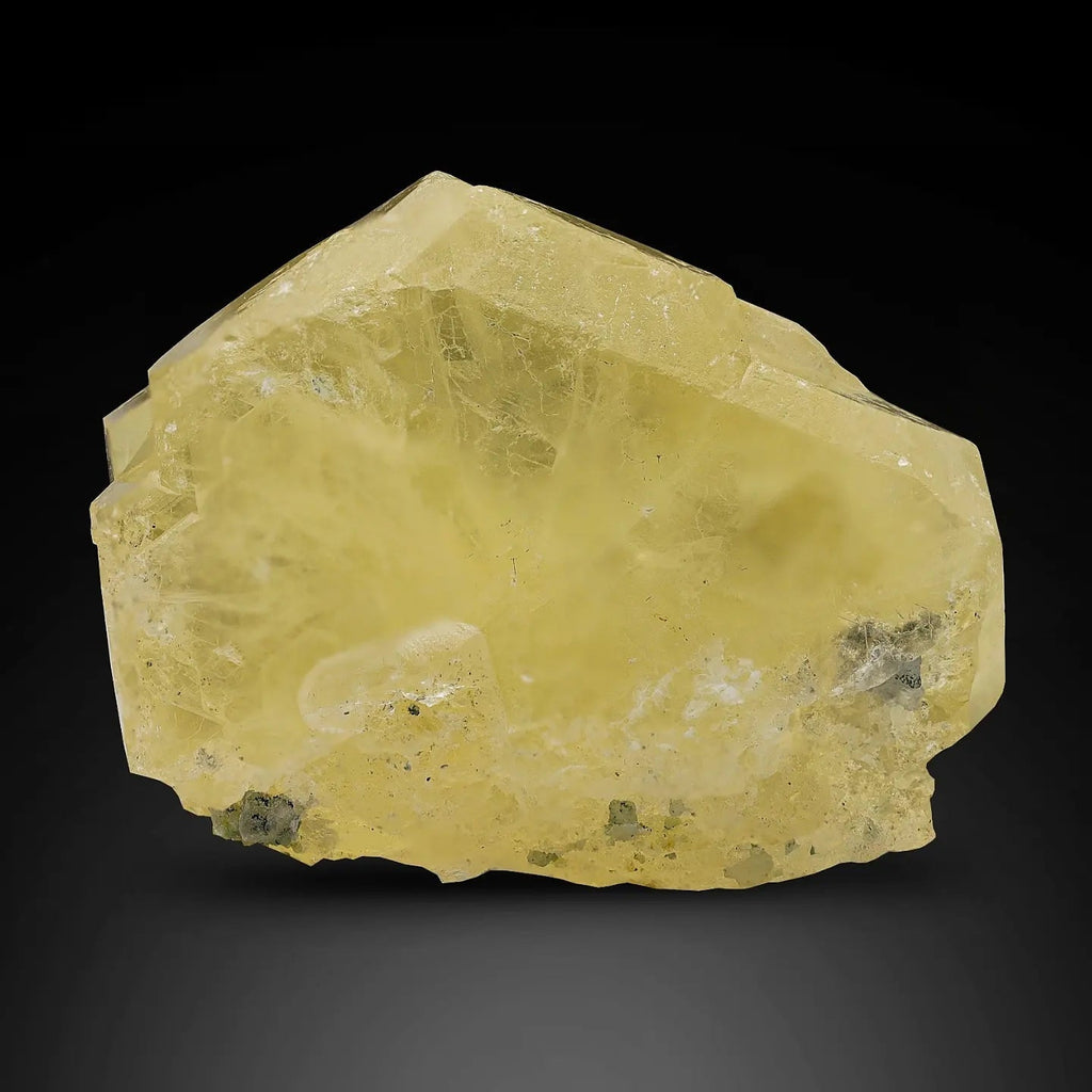 Double Terminated vibrant yellow color impressive Apatite crystal from Pakistan