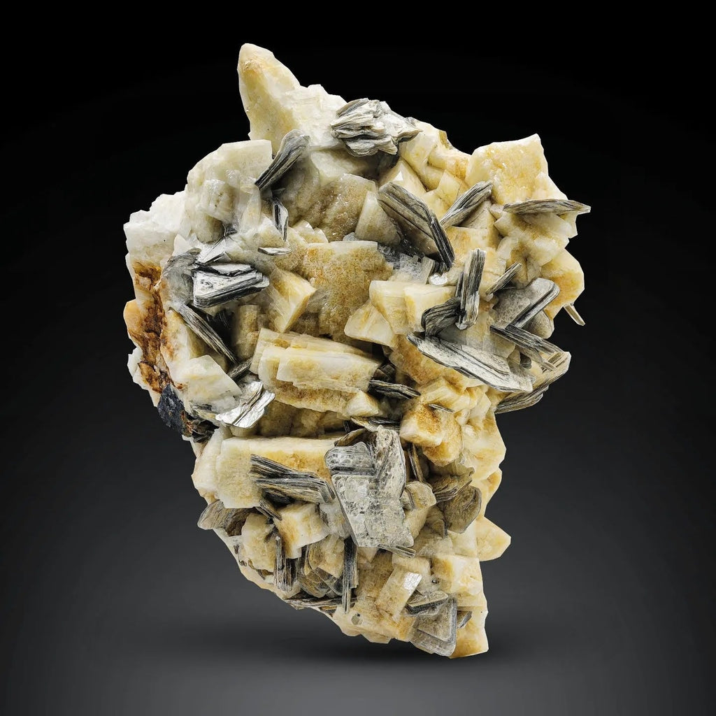 Specimen Of Muscovite Crystals On Microcline From Pakistan