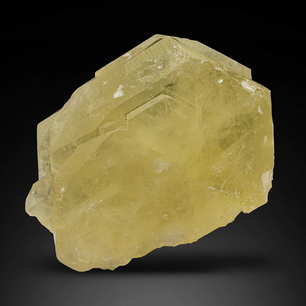 Double Terminated vibrant yellow color impressive Apatite crystal from Pakistan