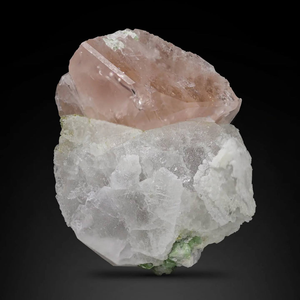 Morganite With Pollucite And Tourmaline From Afghanistan