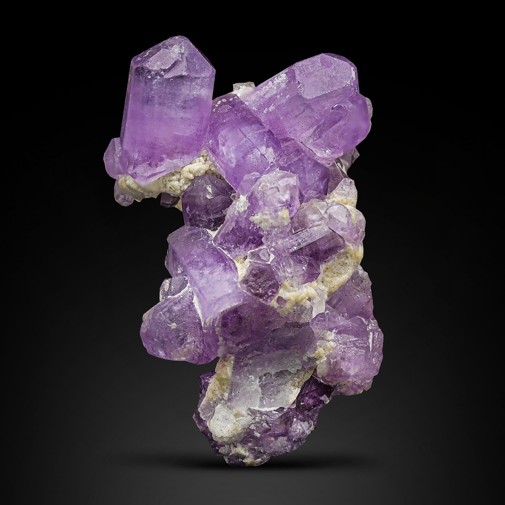 Purple Fluorapatite Crystal Aggregate From Afghanistan